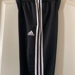 Adidas kids size large, 3 stripe tapered jogger